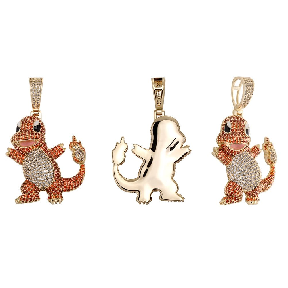 Fire Dragon Pendant 14K - ICECI