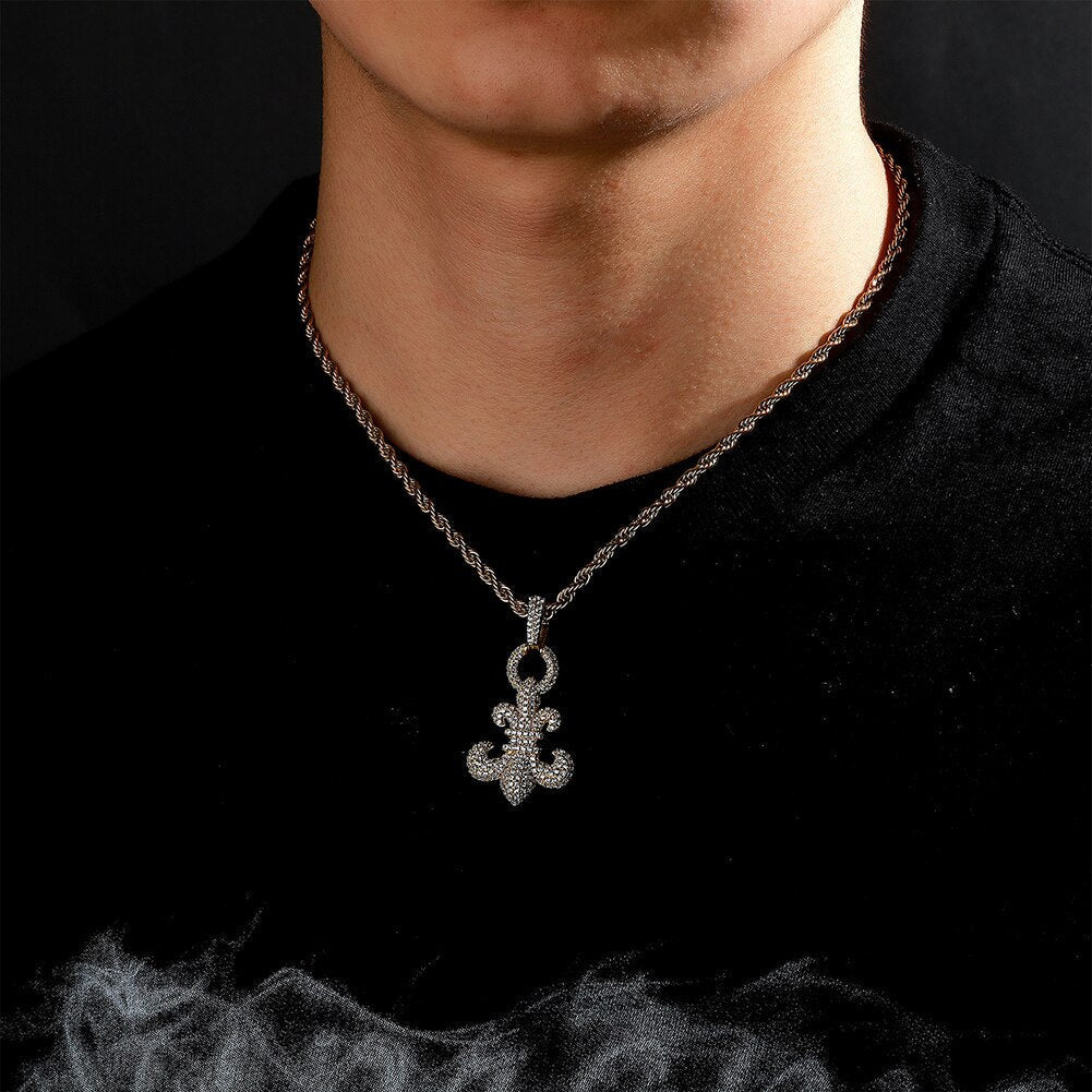 Fleur-de-Lis Pendant 14K - ICECI