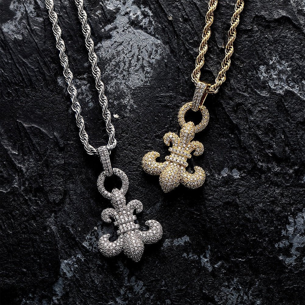 Fleur-de-Lis Pendant 14K - ICECI