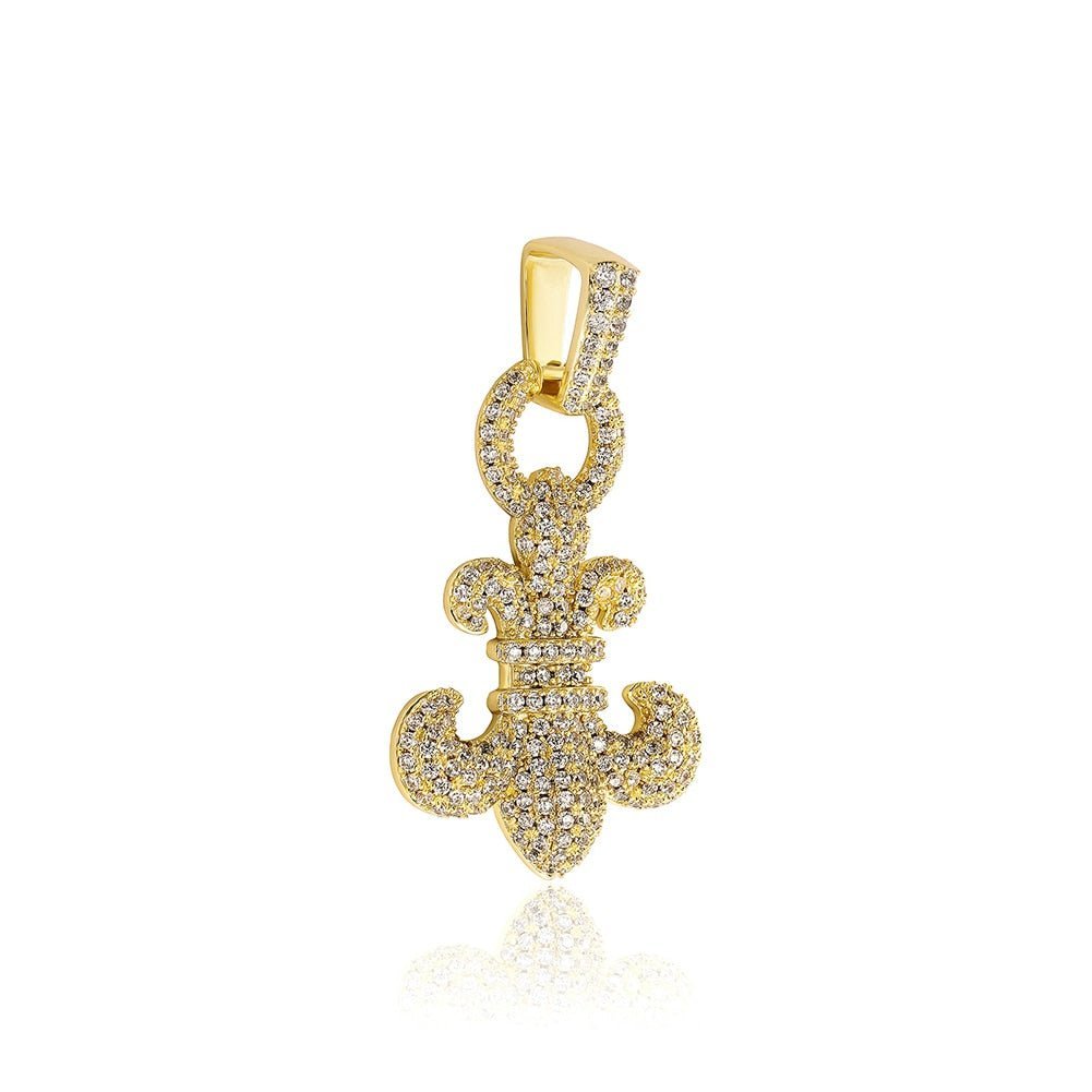 Fleur-de-Lis Pendant 14K - ICECI