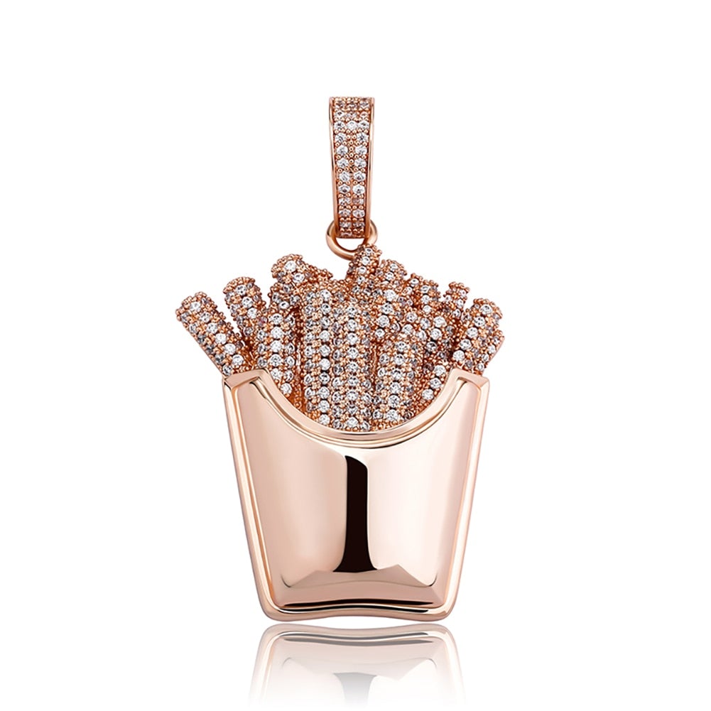 French Fries Pendant 14K - ICECI
