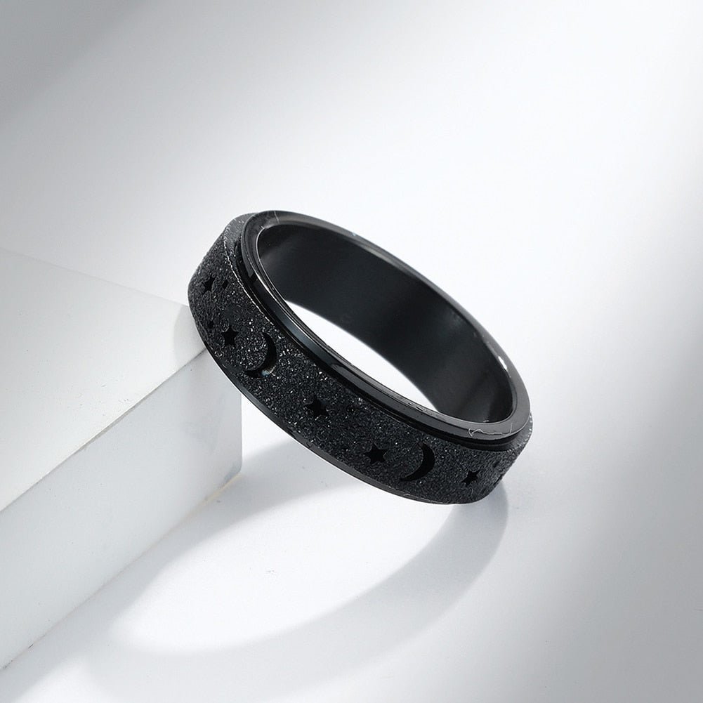 Frosted Star Moon Ring - ICECI