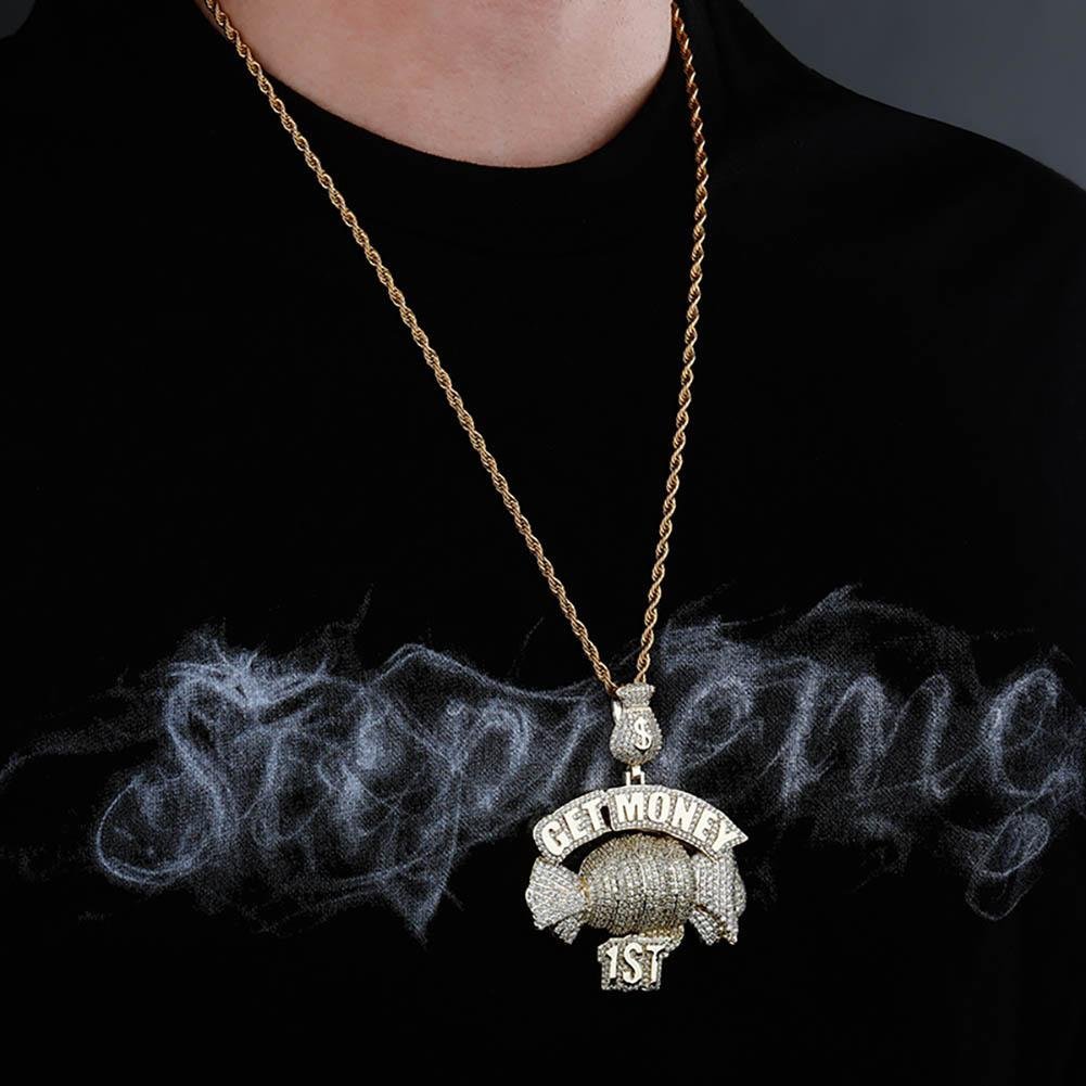 Get Money 1st Pendant 14K - ICECI