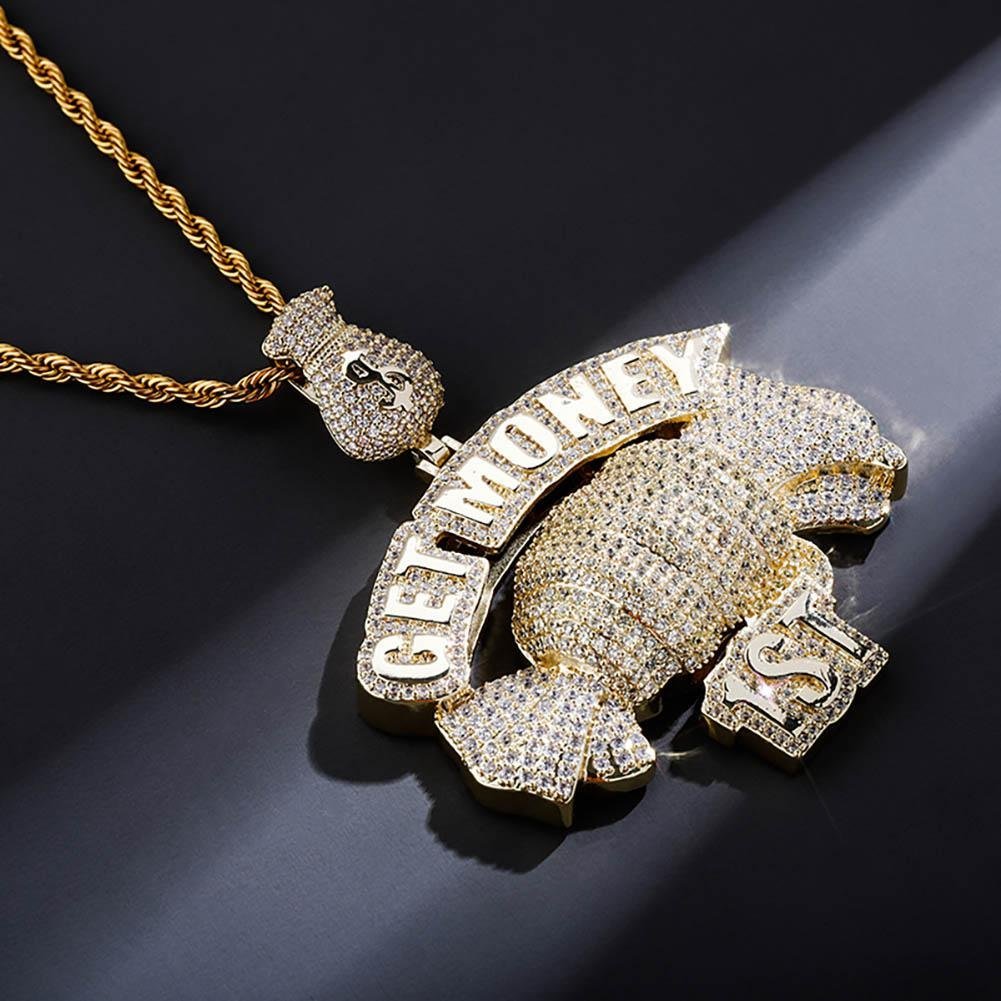 Get Money 1st Pendant 14K - ICECI