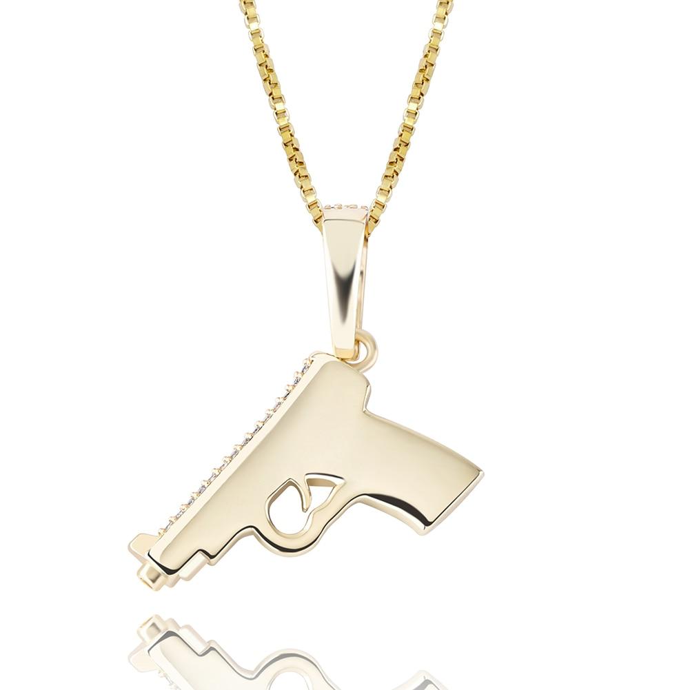 Glock Pendant 14K X Sterling Silver - ICECI