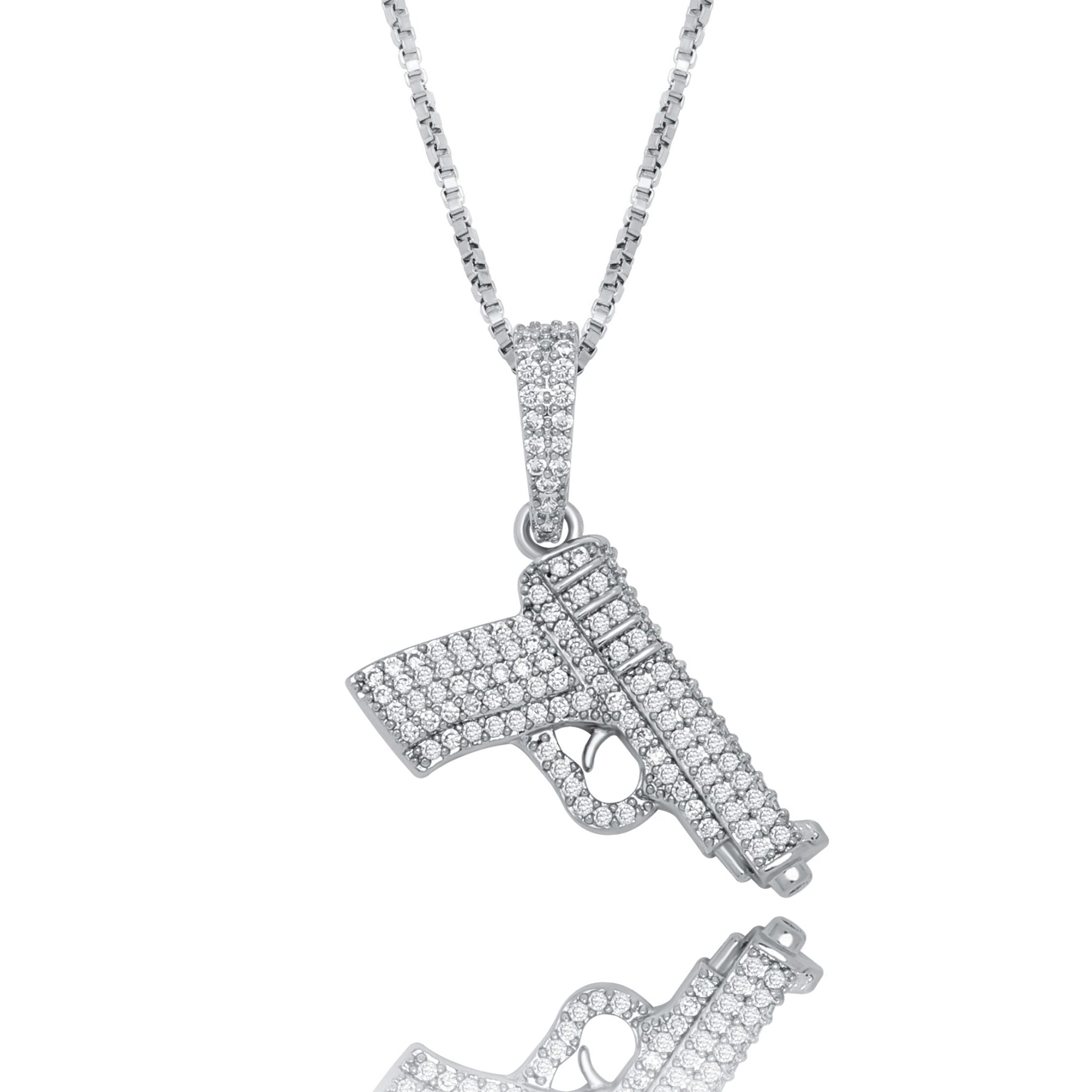 Glock Pendant 14K X Sterling Silver - ICECI