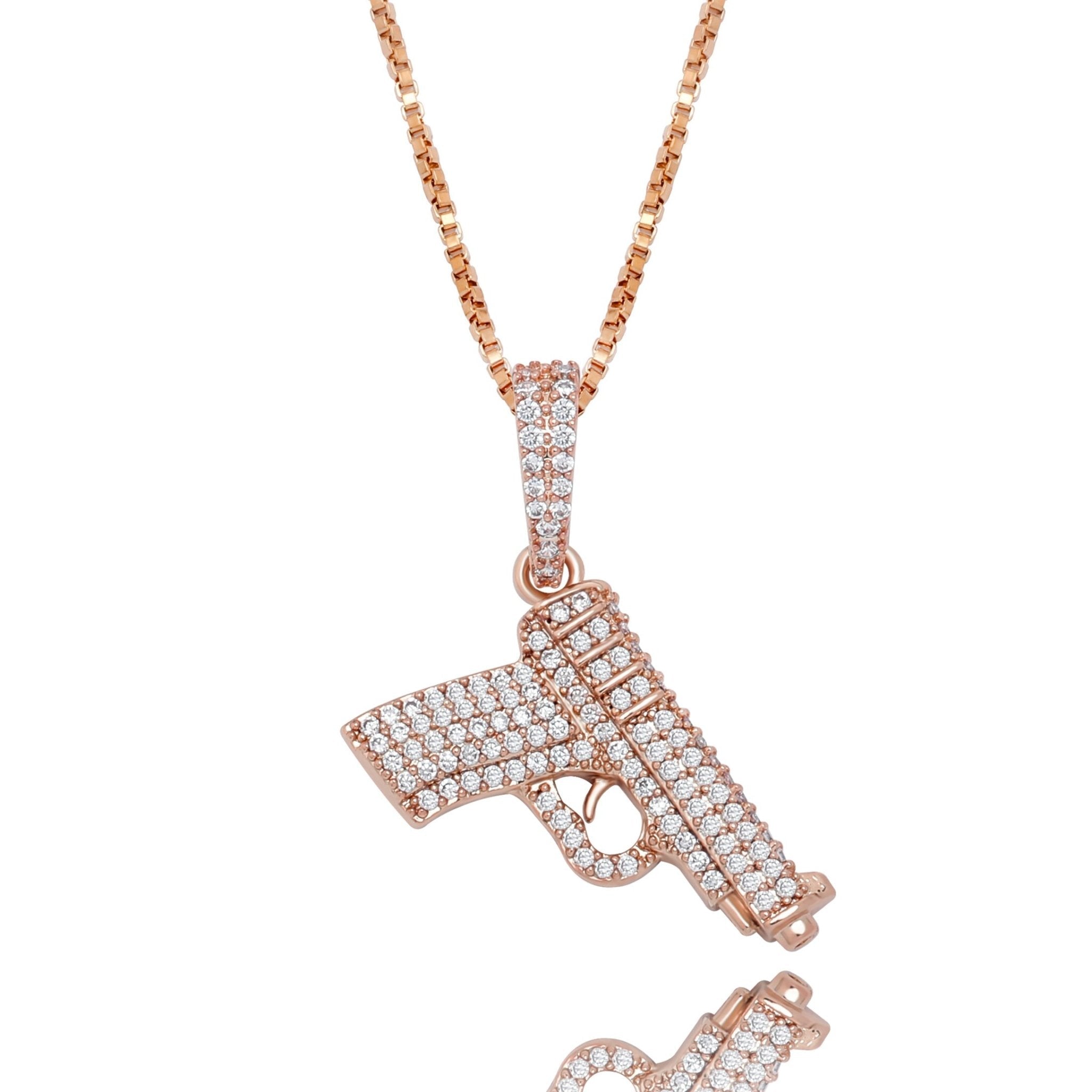 Glock Pendant 14K X Sterling Silver - ICECI