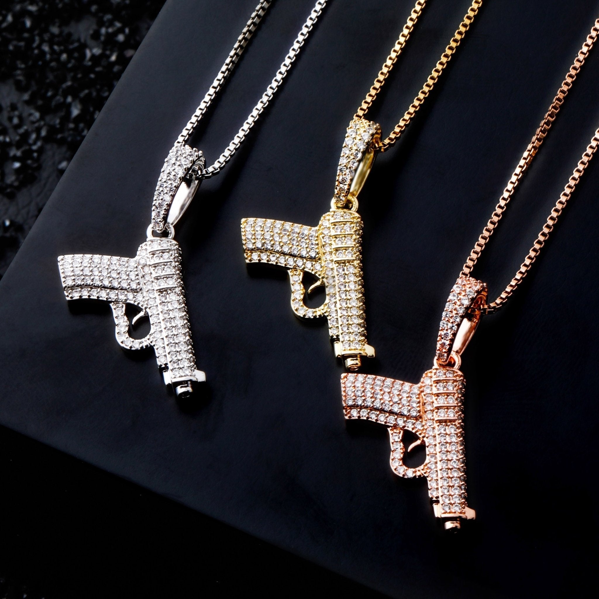 Glock Pendant 14K X Sterling Silver - ICECI