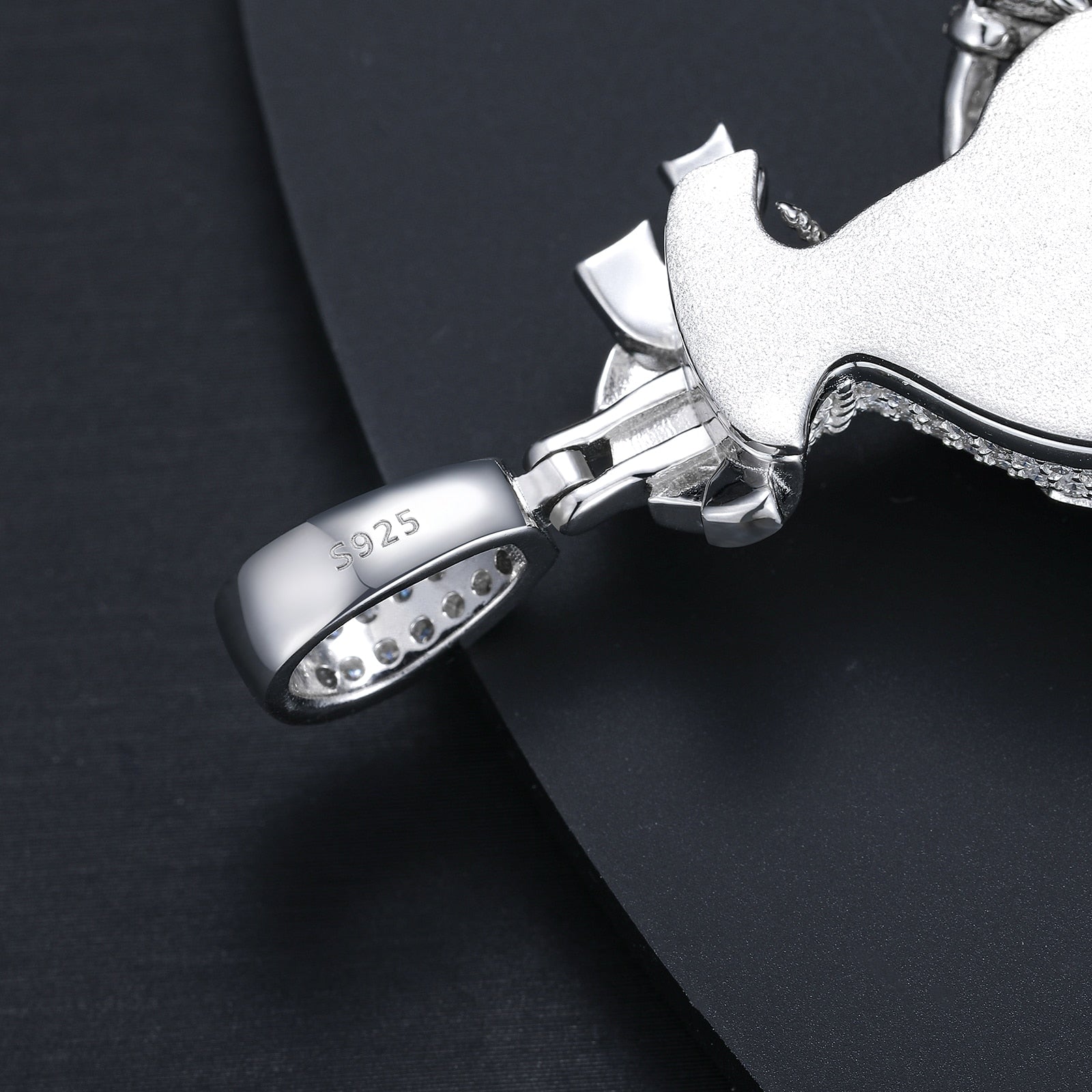 Glowing Money Bag Heist Pendant 18K x Moissanite - ICECI