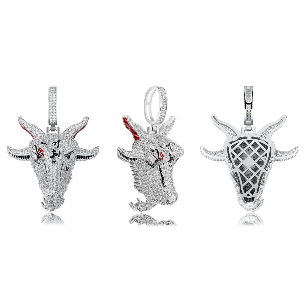 Goat Head Pendant 14K - ICECI