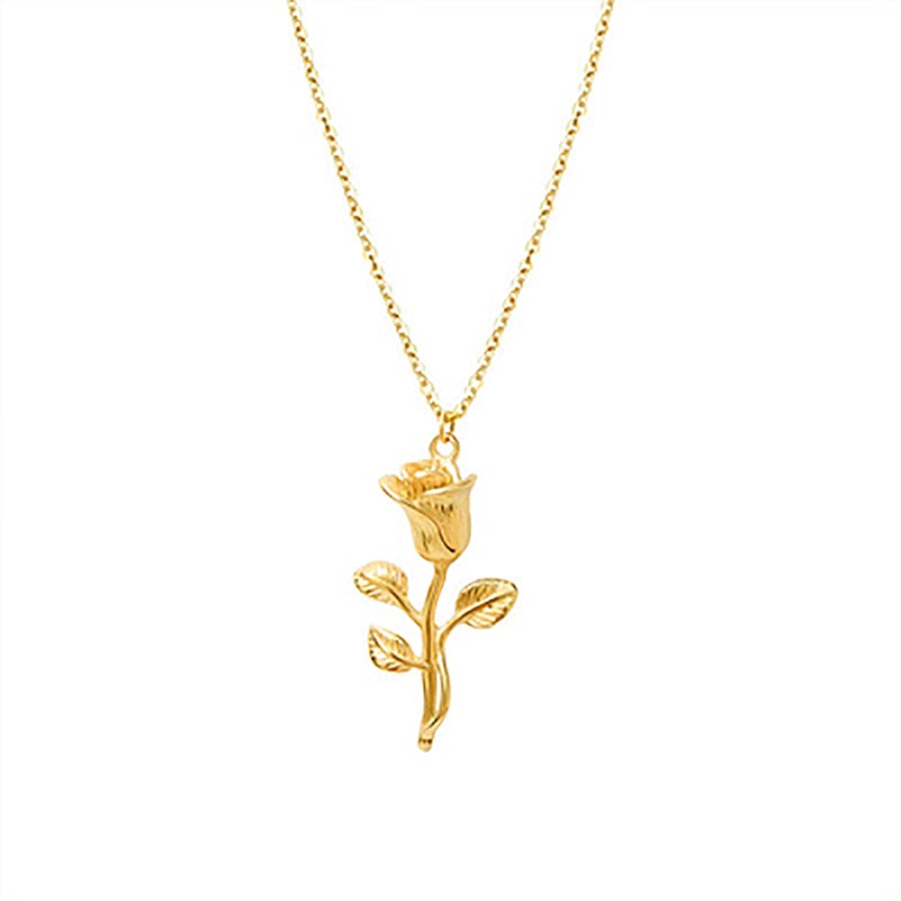 Golden Rose Pendant 18K - ICECI
