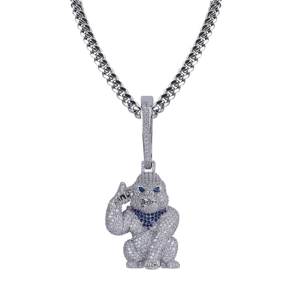 Gorilla Pendant 18K - ICECI