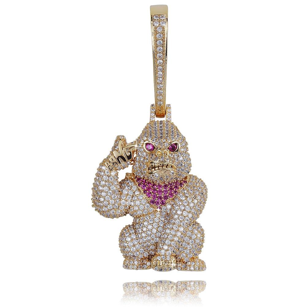 Gorilla Pendant 18K - ICECI