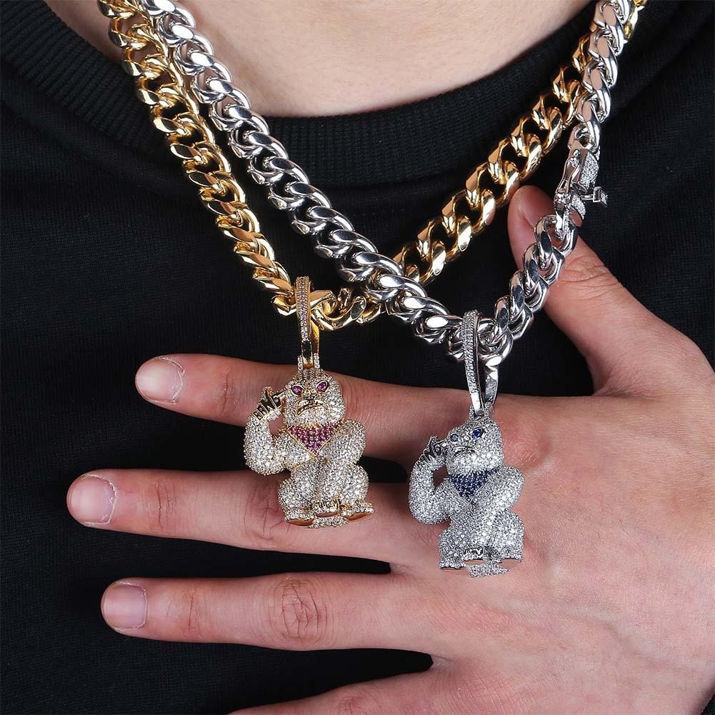 Gorilla Pendant 18K - ICECI