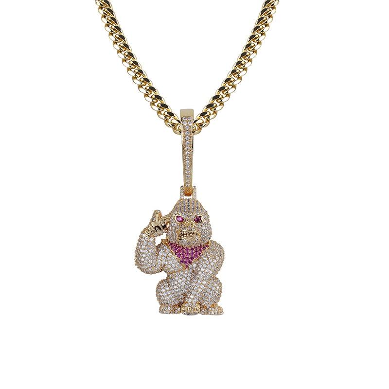 Gorilla Pendant 18K - ICECI
