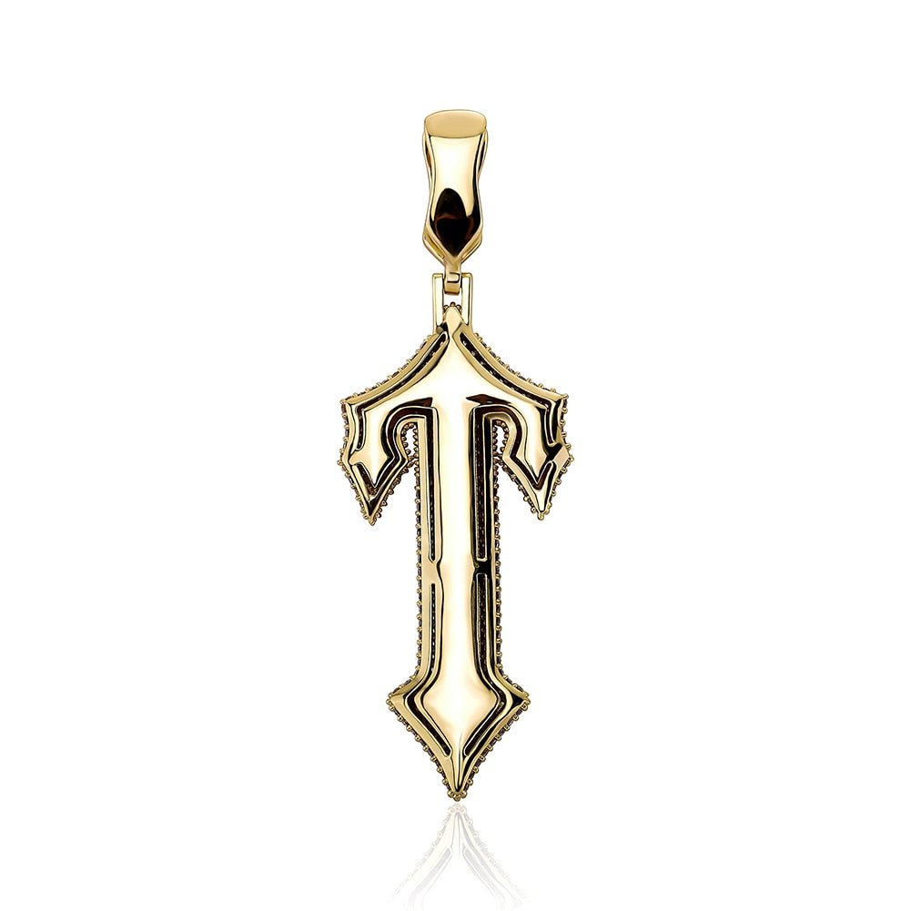Gothic T Pendant 14K - ICECI