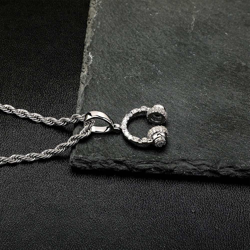 Headphones Pendant 14K - ICECI