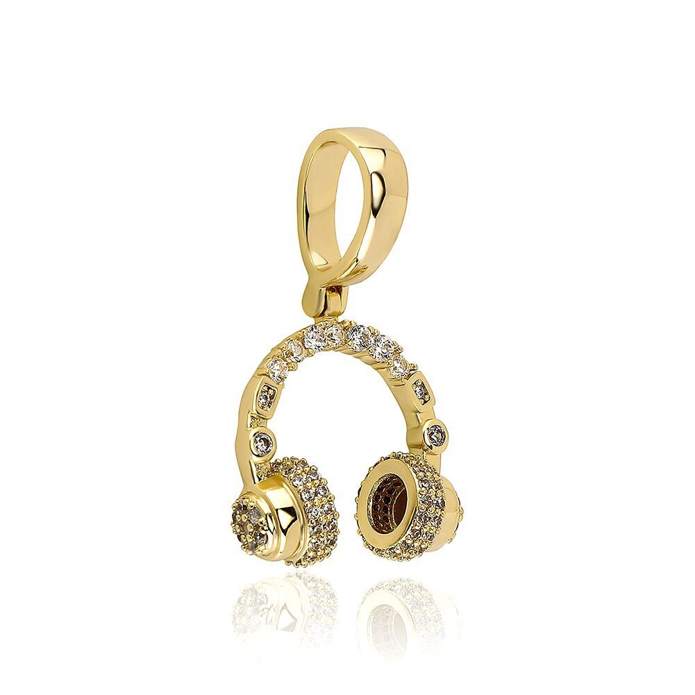 Headphones Pendant 14K - ICECI