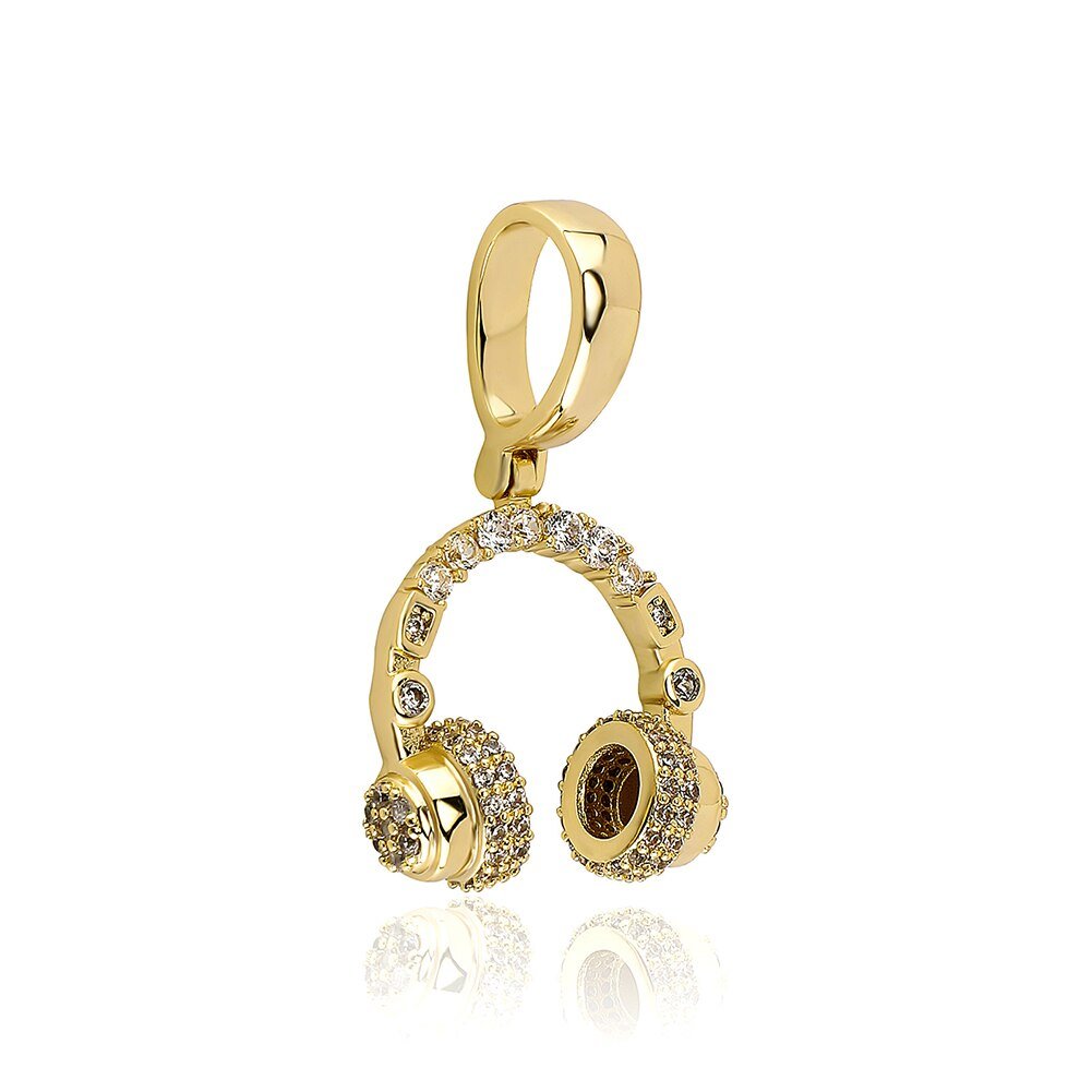 Headphones Pendant 14K - ICECI