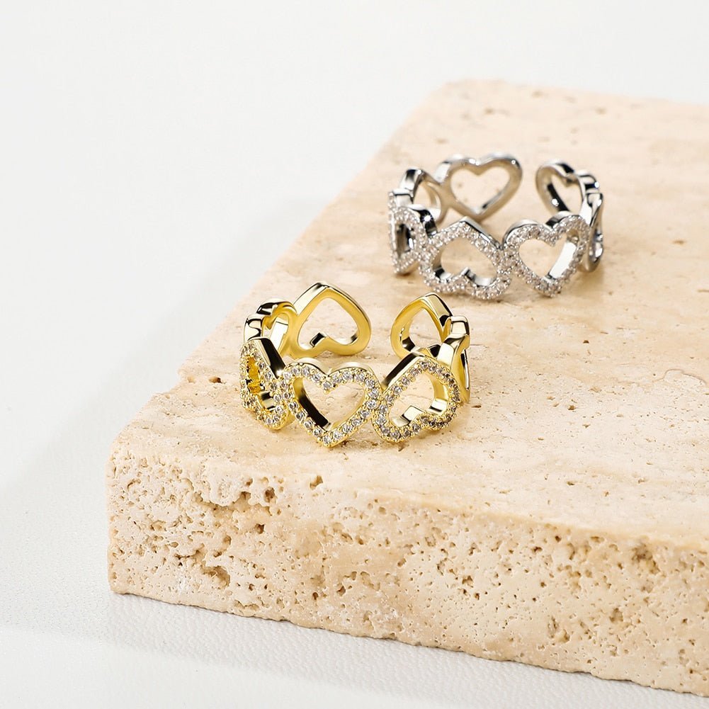 Heart Link Eternity Ring 14K - ICECI
