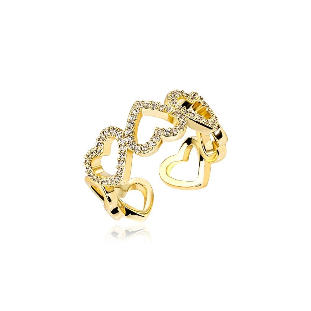 Heart Link Eternity Ring 14K - ICECI