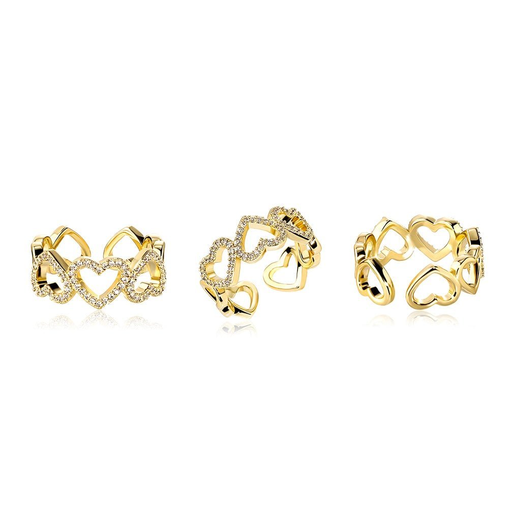 Heart Link Eternity Ring 14K - ICECI