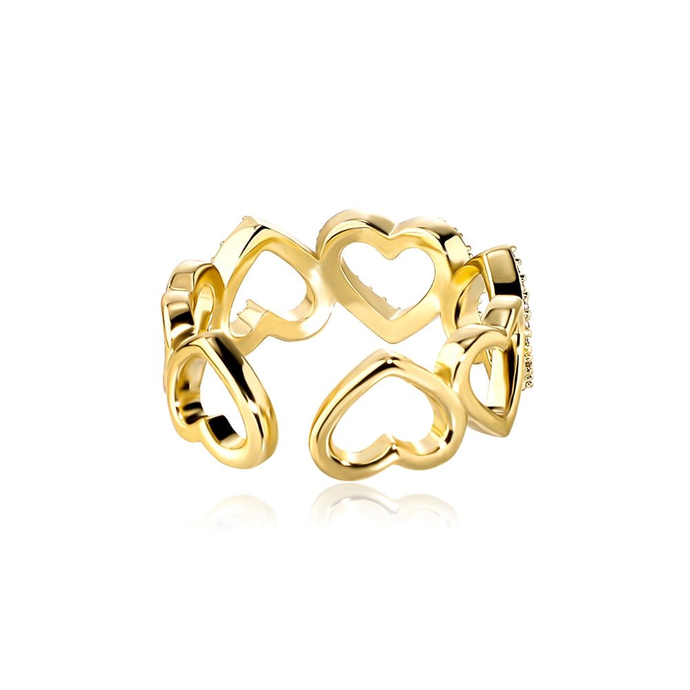 Heart Link Eternity Ring 14K - ICECI