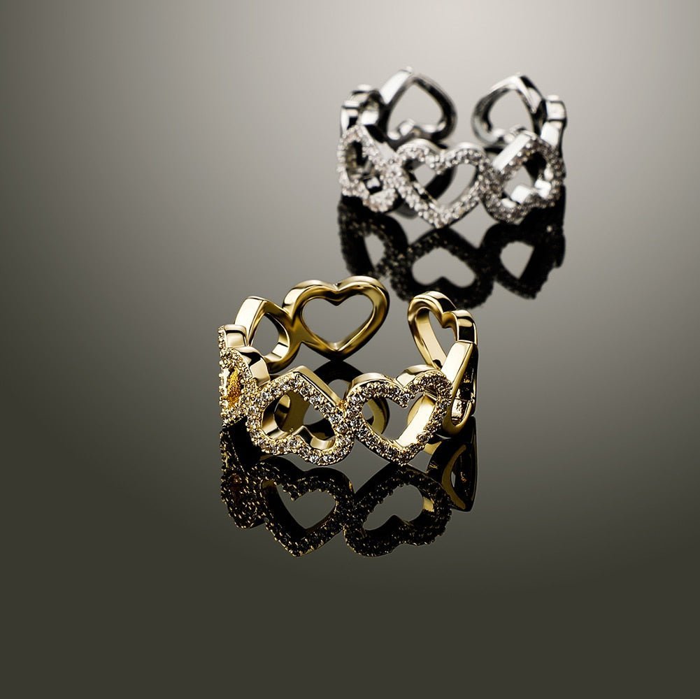 Heart Link Eternity Ring 14K - ICECI