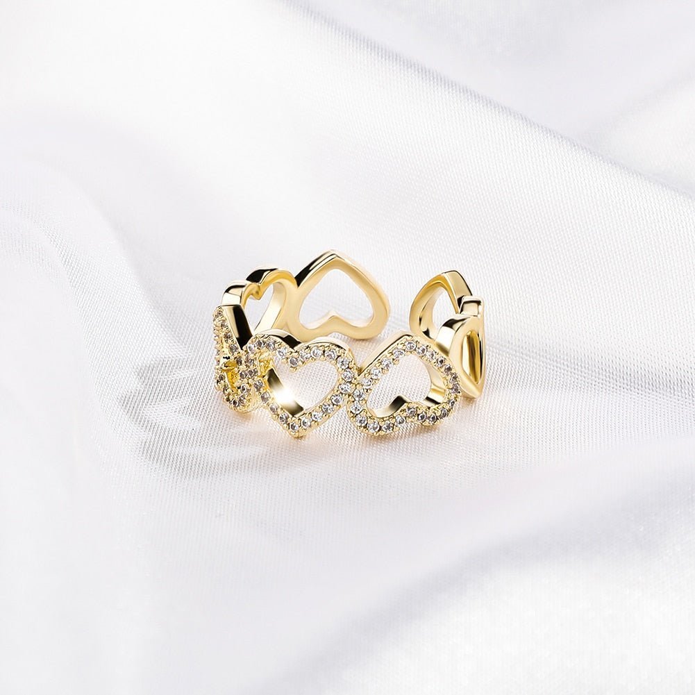 Heart Link Eternity Ring 14K - ICECI