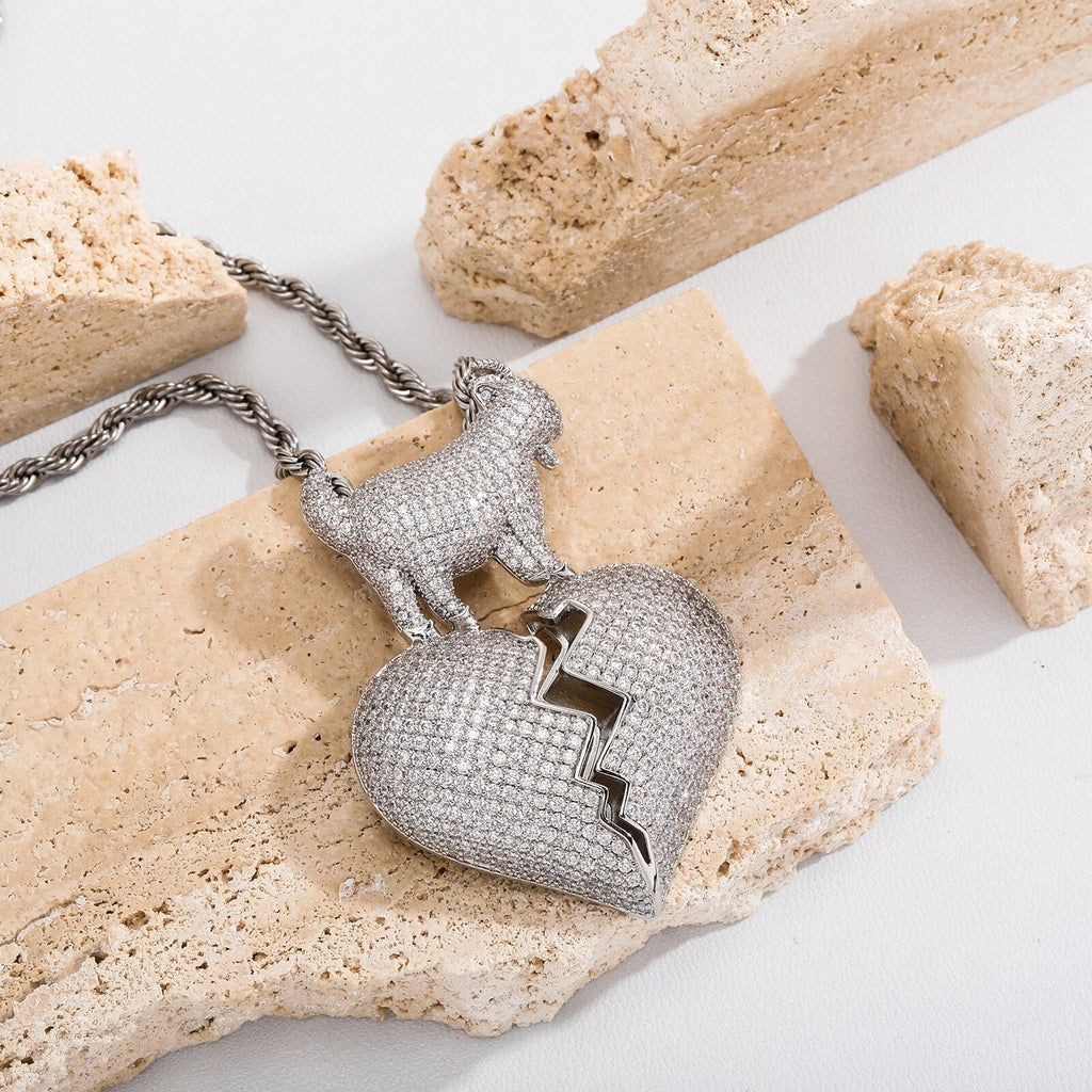 Heartbreak Goat Pendant 14K - ICECI