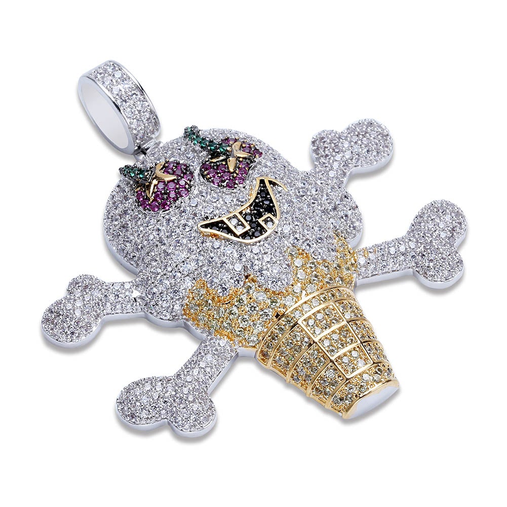 Ice Cream Skull Pendant 18K - ICECI