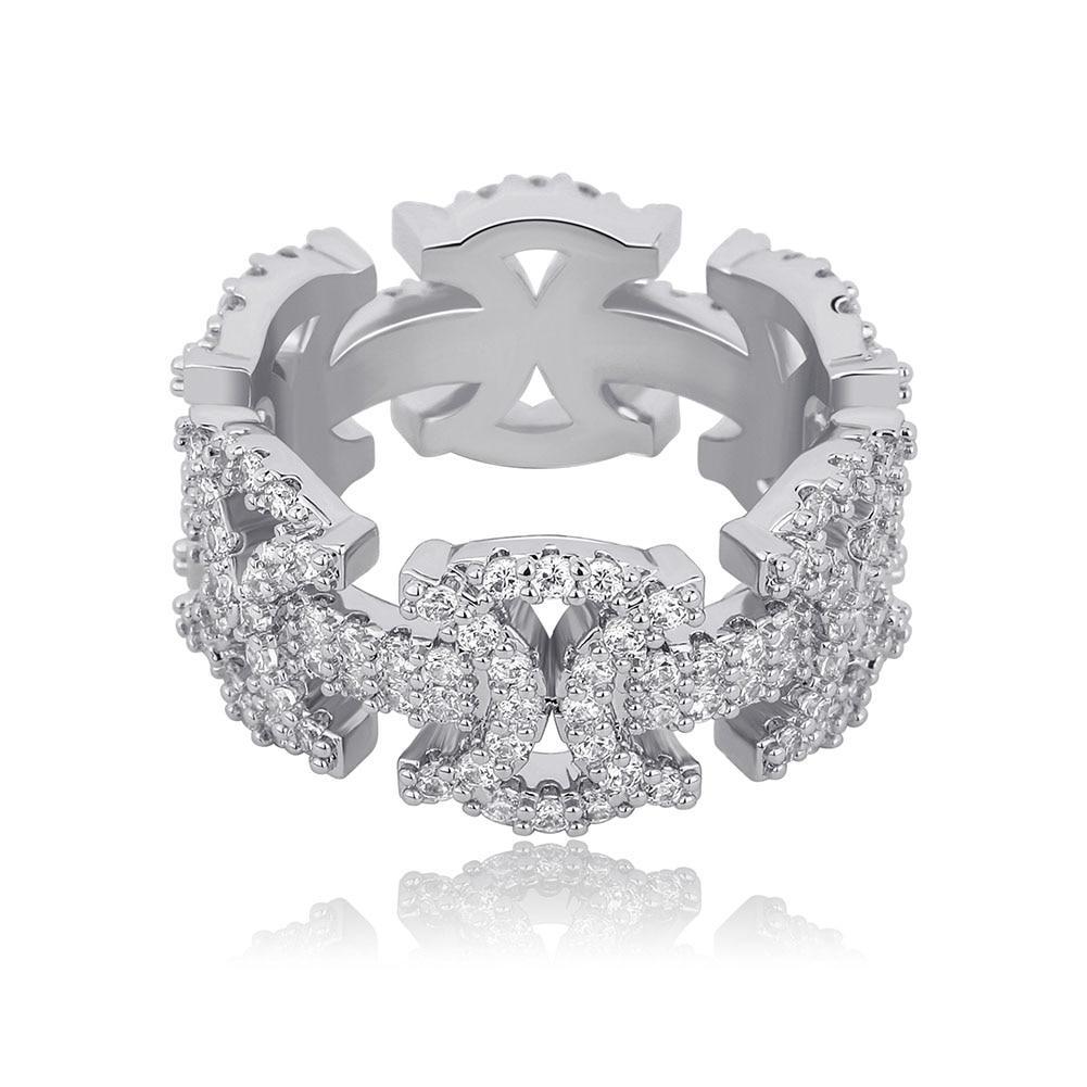 Iced 6 Butterfly Ring 14K - ICECI