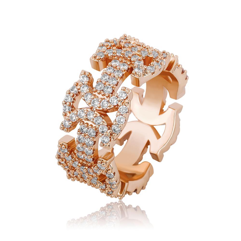 Iced 6 Butterfly Ring 14K - ICECI