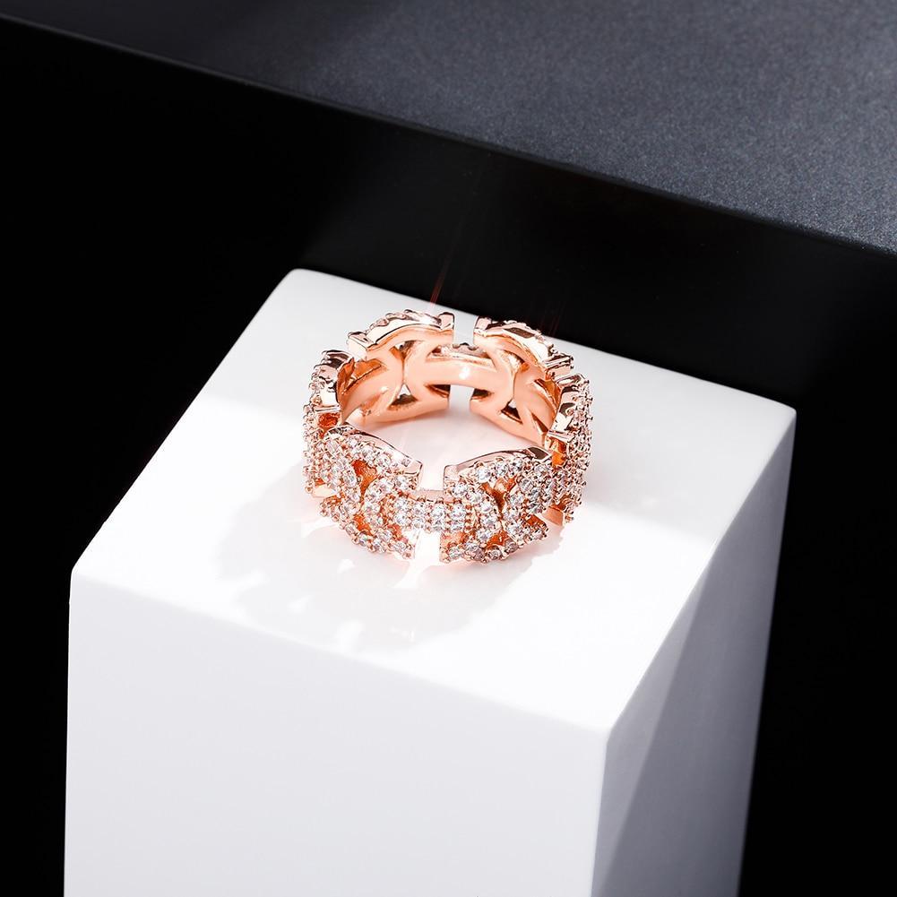 Iced 6 Butterfly Ring 14K - ICECI