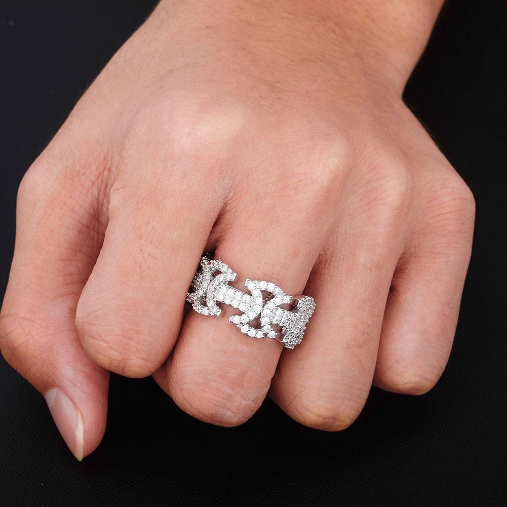 Iced 6 Butterfly Ring 14K - ICECI