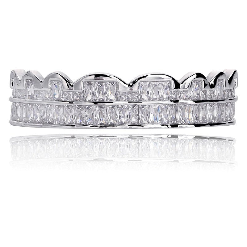 Iced 6 Teeth Baguette Grillz 14K - ICECI