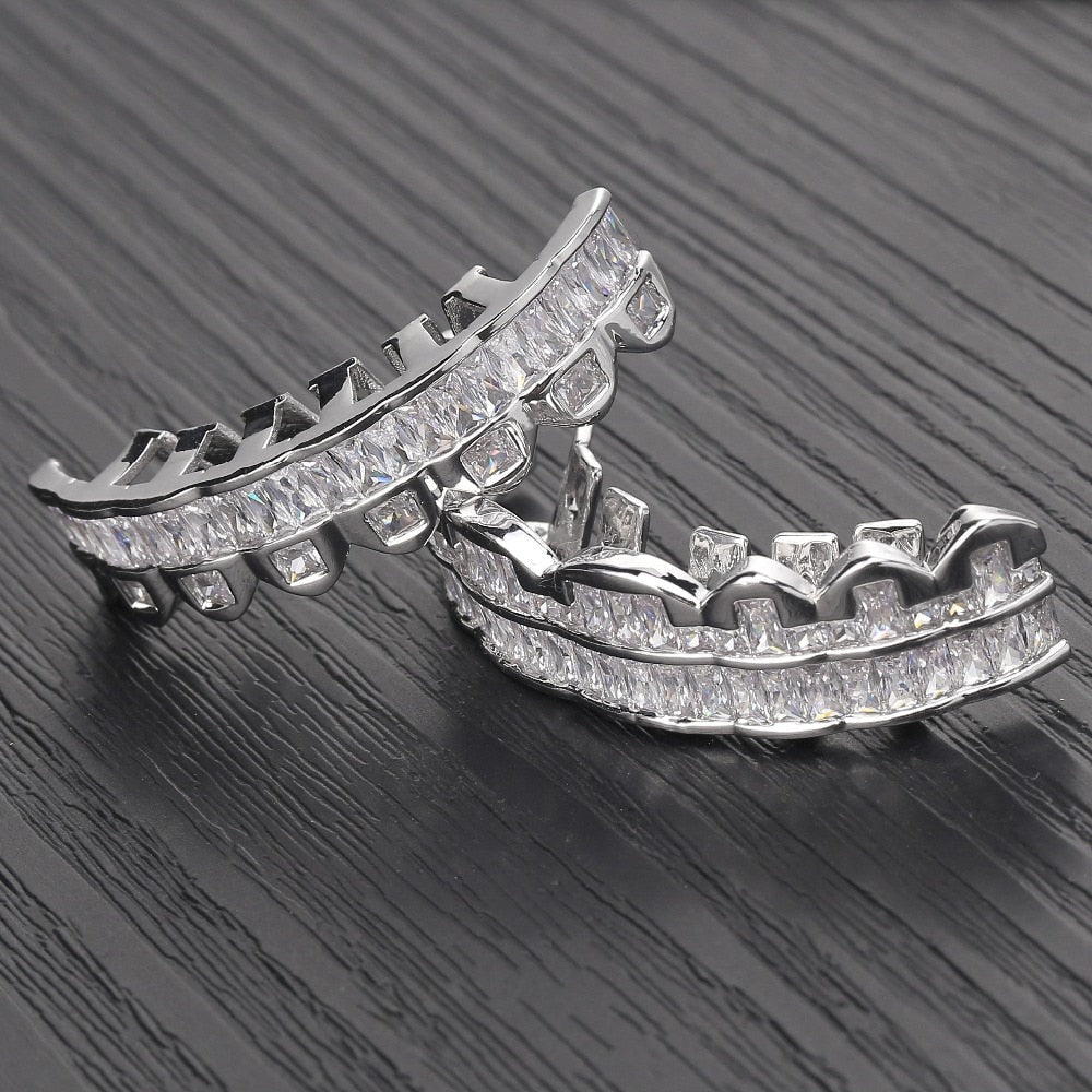 Iced 6 Teeth Baguette Grillz 14K - ICECI