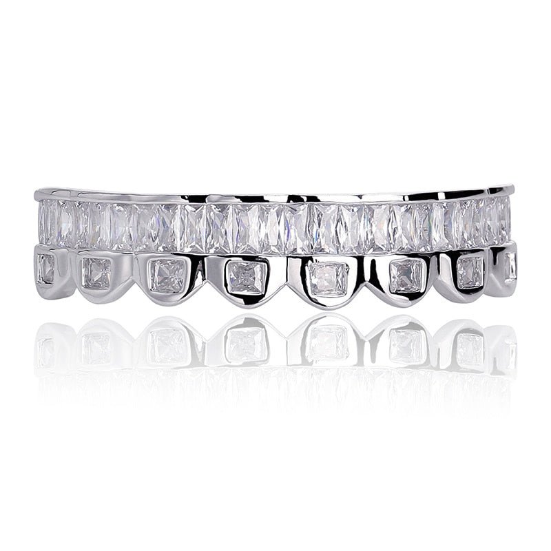 Iced 6 Teeth Baguette Grillz 14K - ICECI