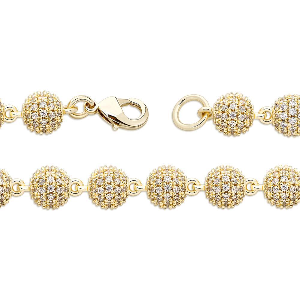 Iced Ball Bracelet 14K - ICECI