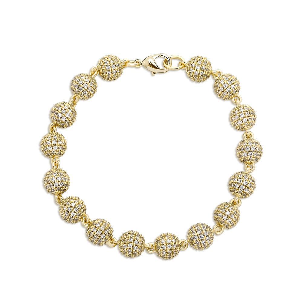 Iced Ball Bracelet 14K - ICECI