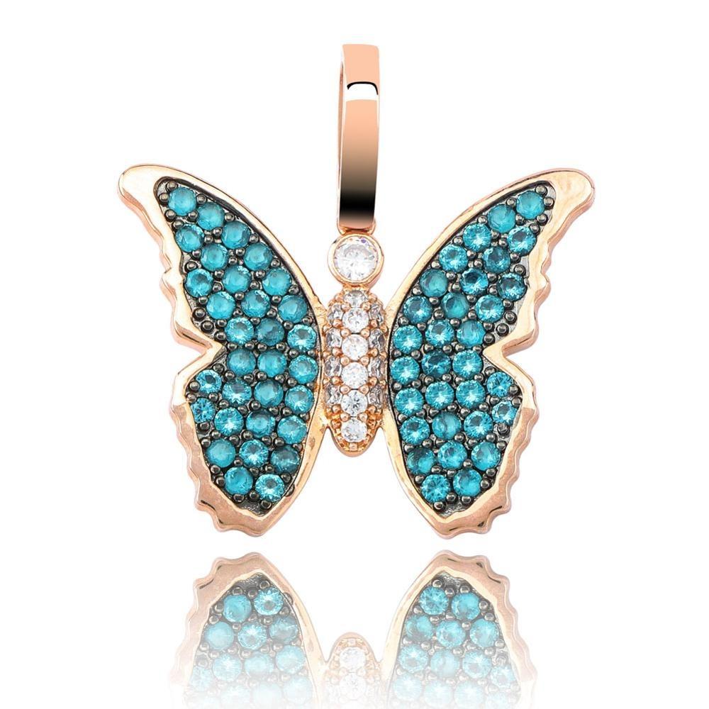 Iced Butterfly Pendant 18K - ICECI