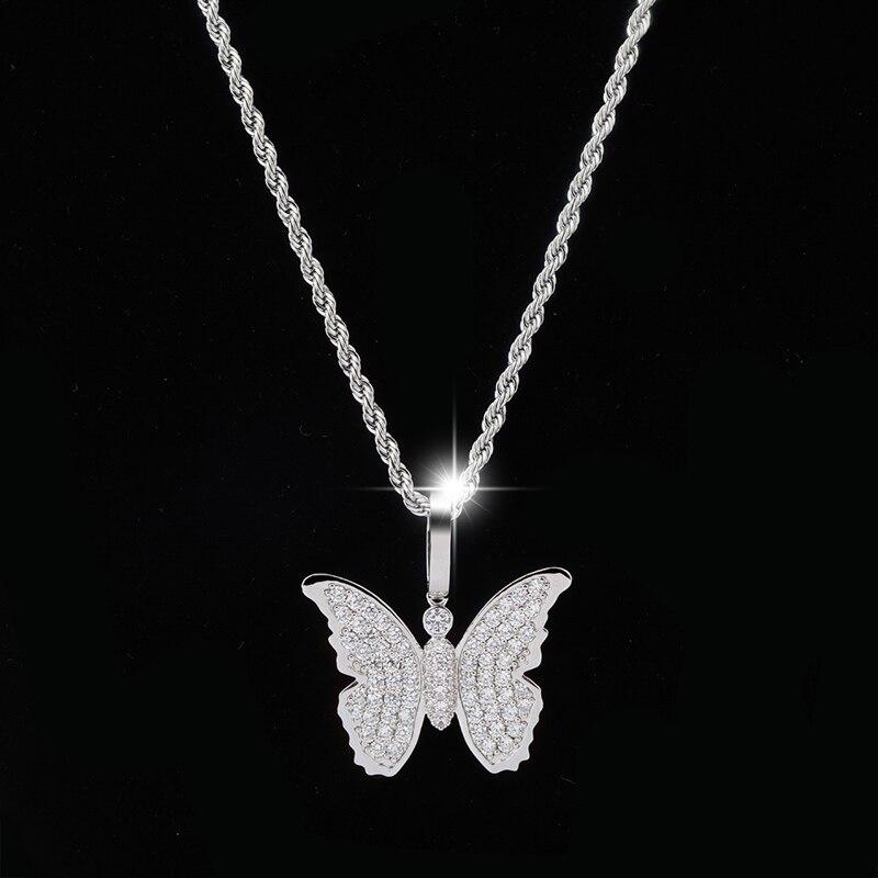 Iced Butterfly Pendant 18K - ICECI