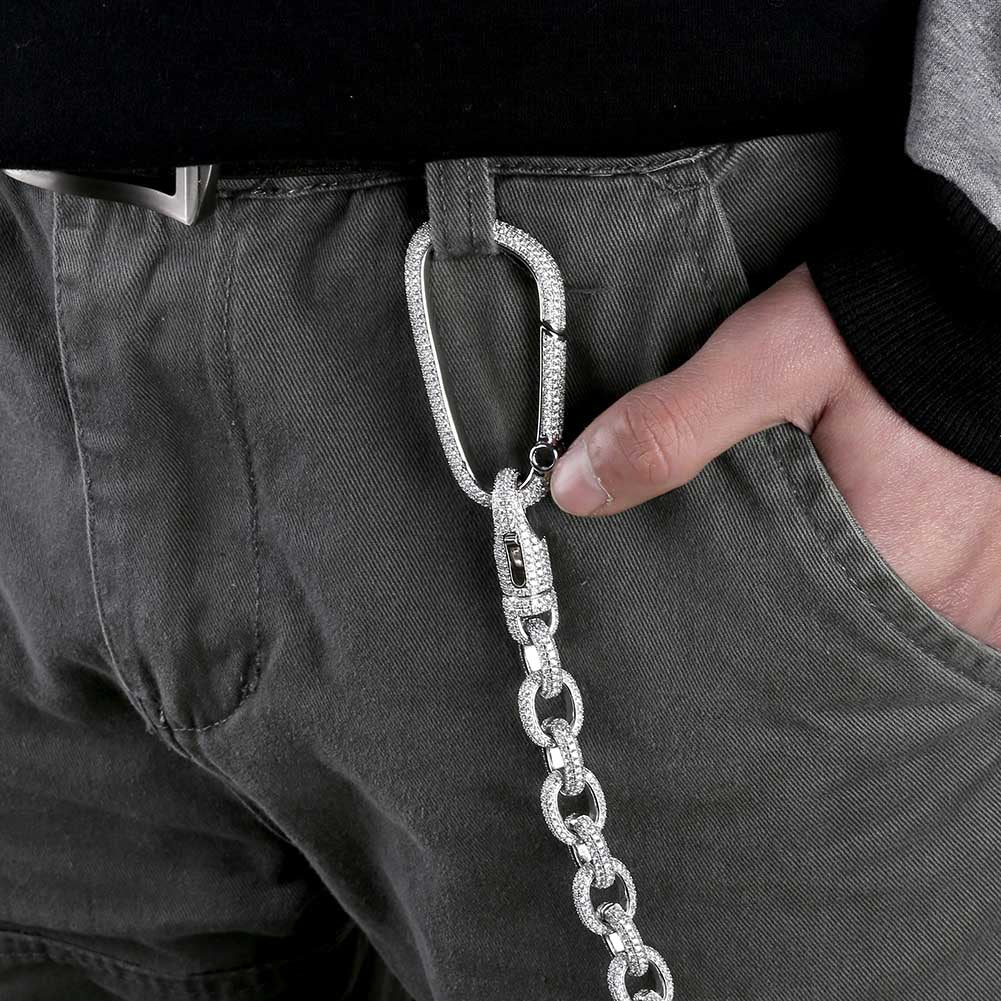 Iced Carabiner Keychain 14K - ICECI
