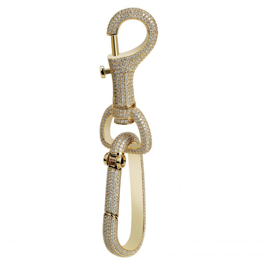 Iced Carabiner Keychain 14K - ICECI
