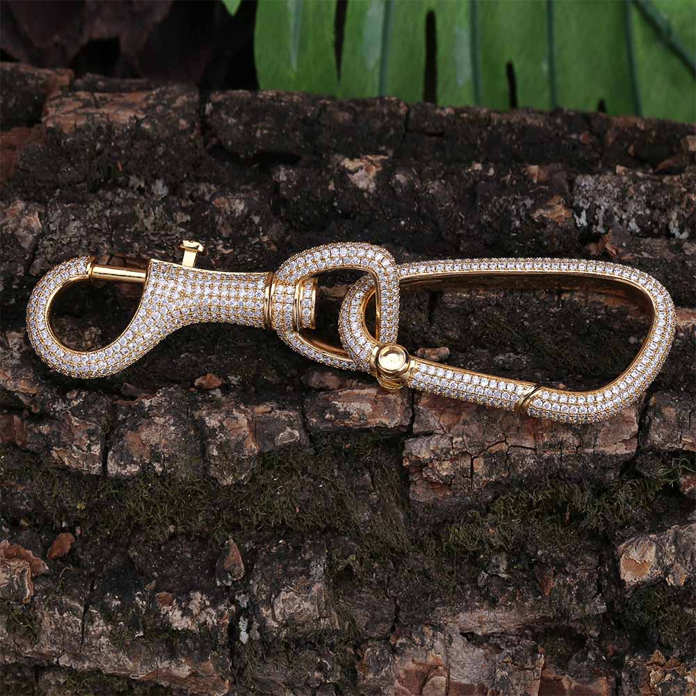 Iced Carabiner Keychain 14K - ICECI