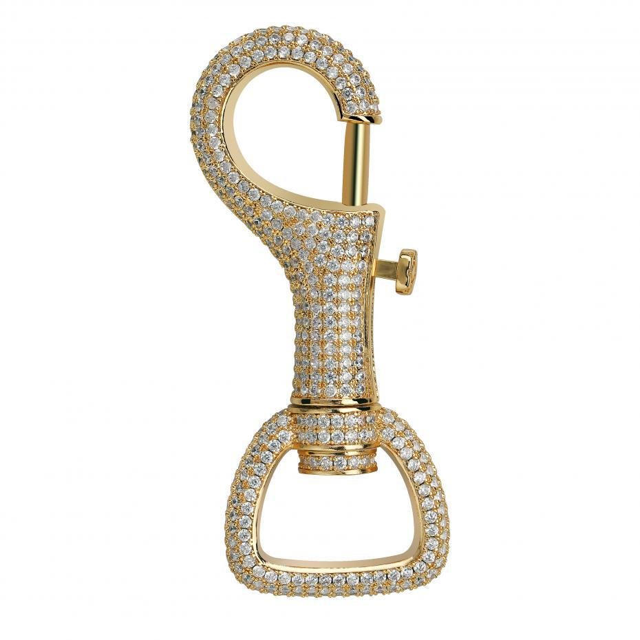 Iced Carabiner Keychain 14K - ICECI