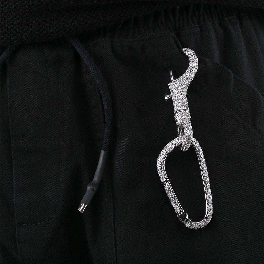 Iced Carabiner Keychain 14K - ICECI