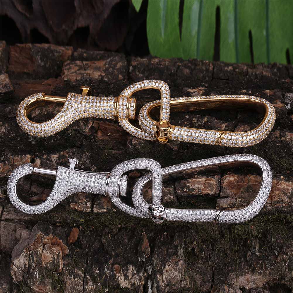 Iced Carabiner Keychain 14K - ICECI