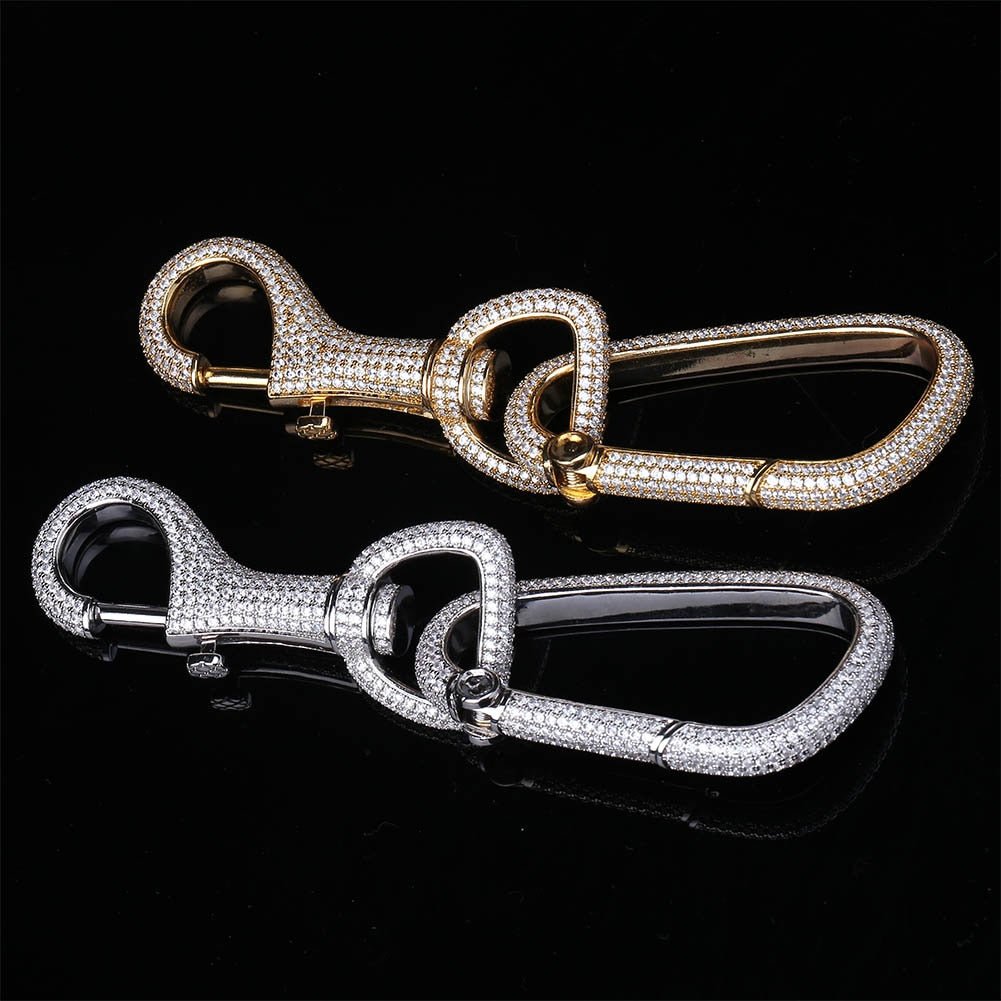 Iced Carabiner Keychain 14K - ICECI