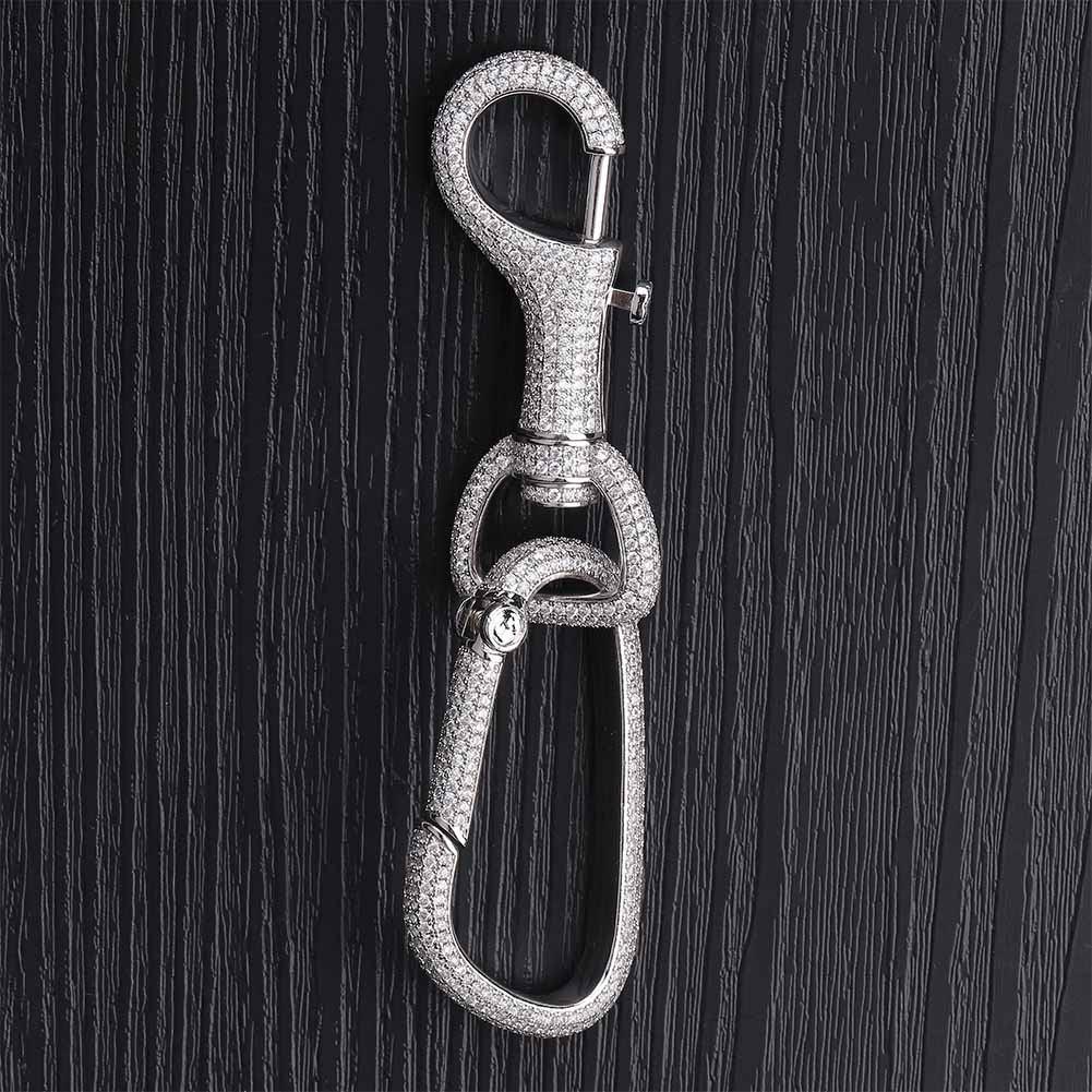 Iced Carabiner Keychain 14K - ICECI